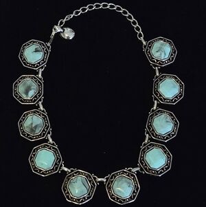 Vintage Silver and Turquoise Necklace